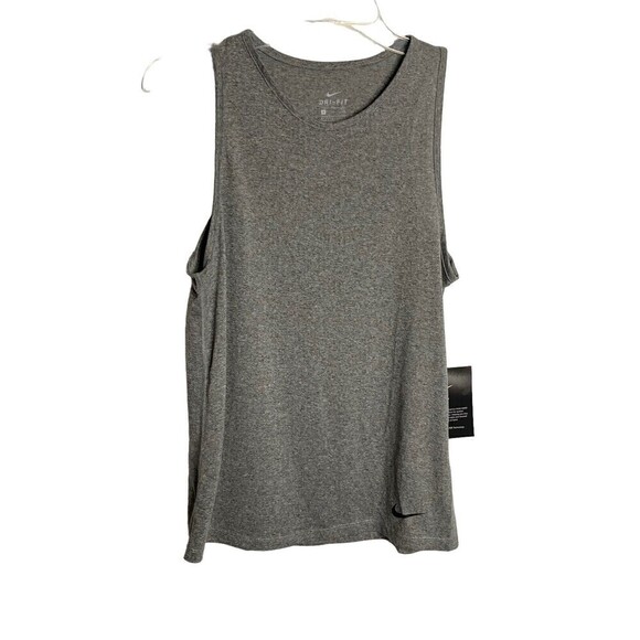 Nike Yoga Tank Top Women's Dri-Fit Running Training  Sleeveless Size Small Grey - Picture 1 of 7